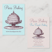 Traditionelles Café-/Kaffee-Geschäft/Bäckerei Visitenkarte (Vorne/Hinten)