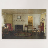 Traditionelles Cape Cod-Wohnzimmer 1750-1850 Puzzle (Horizontal)