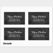 Traditionelles Chalkboard Merry Christmas Sticker (Blatt)