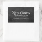 Traditionelles Chalkboard Merry Christmas Sticker (Tasche)