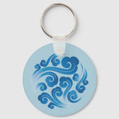 traditionelles chinesisches Augustmuster Schlüsselanhänger (Rückseite)