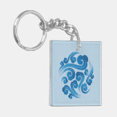 traditionelles chinesisches Augustmuster Schlüsselanhänger (Vorderseite links)