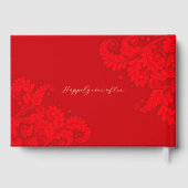 Traditionelles chinesisches Gästebuch für Hochzeit (Rückseite)