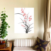 Traditionelles chinesisches Iris - ein Poster
