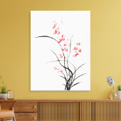 Traditionelles chinesisches Iris - eins Leinwanddruck (Insitu (Wohnzimmer))