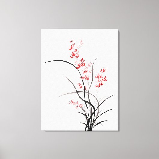 Traditionelles chinesisches Iris - eins Leinwanddruck (Vorderseite)