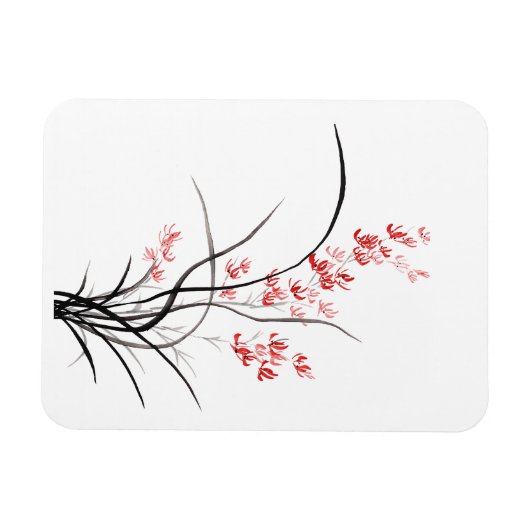 Traditionelles chinesisches Iris - eins Magnet (Horizontal)