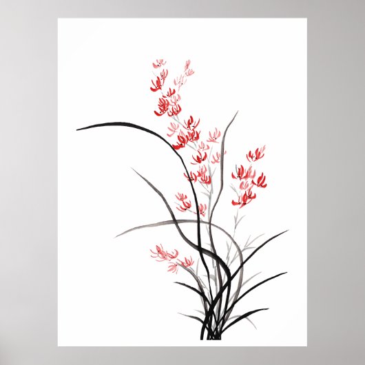 Traditionelles chinesisches Iris - eins Poster (Vorne)