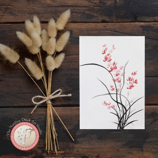 Traditionelles chinesisches Iris - eins Postkarte