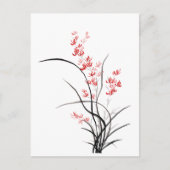 Traditionelles chinesisches Iris - eins Postkarte (Vorderseite)