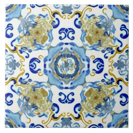 Traditionelles chinesisches Motiv 2 Keramiken Tile Fliese (Vorderseite)