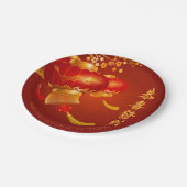 Traditionelles chinesisches New Year Dragon Party  Pappteller (Schrägansicht)