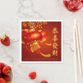 Traditionelles chinesisches New Year Dragon Party  Serviette (Beispiel)