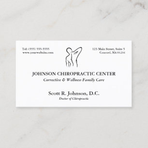 Traditionelles Chiro Logo Ernennung eines Chiropra Terminkarte