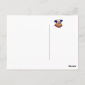 Traditionelles Clown-Gesicht Postkarte (Rückseite)