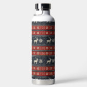 Traditionelles Colorwork/Fair-Isle-Wintermuster Trinkflasche (Rechts)