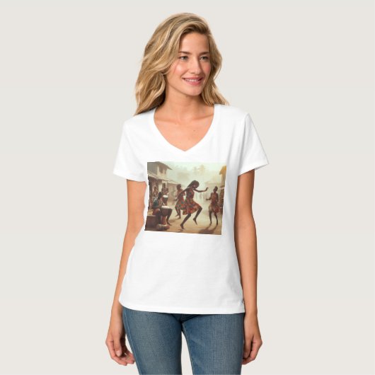 Traditionelles Dance T-Shirt (Vorderseite Vollansicht)