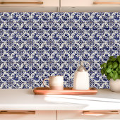 Traditionelles Delft-Blumendekor und Windmühle Fliese