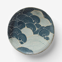 Traditionelles Design der japanischen Blue Wave Ke