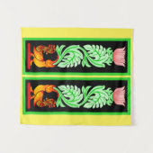 Traditionelles Design der mythischen Kunst Sri Lan Wandteppich (Vorderseite (Horizontal))