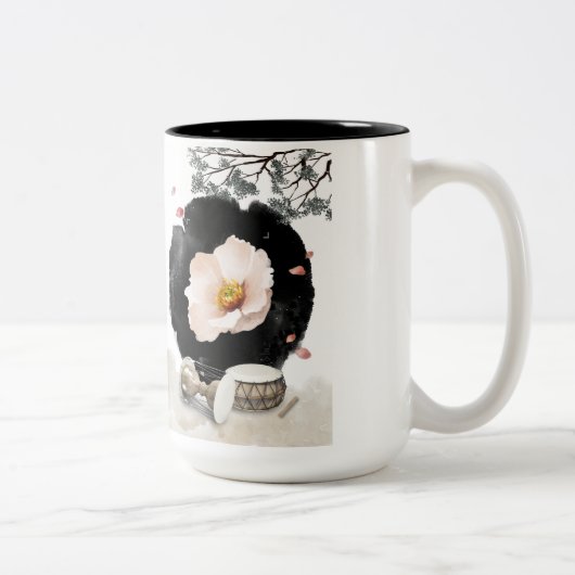 Traditionelles Design Zweifarbige Tasse (Rechts)