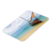 Traditionelles Dhow, Sansibar, Tansania Magnet (Linke Seite)