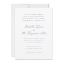 Traditionelles Dusty Blue Formal Elegante Hochzeit