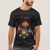Traditionelles Eid Mubarak Lanterns Mens Tshirt (Vorderseite)