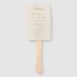 Traditionelles Elfenbein-Hochzeitsprogramm Fächer