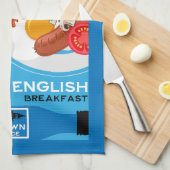 Traditionelles englisches Frühstück Geschirrtuch (Viertel Falte)