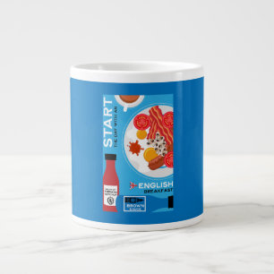 Traditionelles englisches Frühstück Jumbo-Tasse