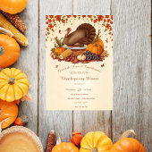 Traditionelles Erntefest Erntedank Abendessen Einladung