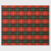 Traditionelles Feiertags-Karomuster Geschenkpapier (Flach)