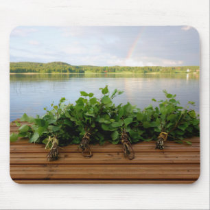Traditionelles finnisches Bad spenst Mousepad
