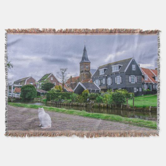 Traditionelles Fischerdorf Marken in den Niederlan Decke (Vorderseite)