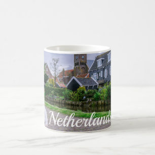 Traditionelles Fischerdorf Marken in den Niederlan Kaffeetasse