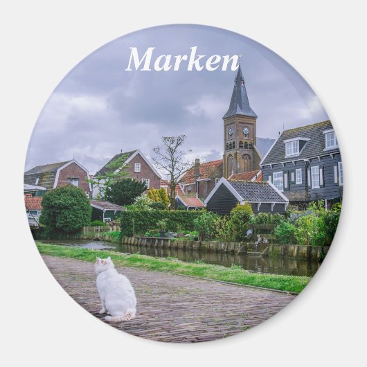 Traditionelles Fischerdorf Marken in den Niederlan Magnet (Vorne)