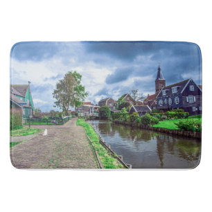 Traditionelles Fischerdorf Marken, Niederlande Badematte