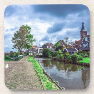 Traditionelles Fischerdorf Marken, Niederlande Getränkeuntersetzer