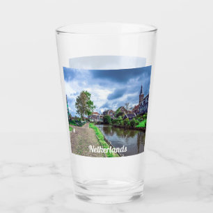 Traditionelles Fischerdorf Marken, Niederlande Glas