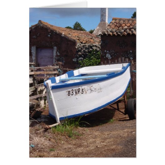 Traditionelles Fischereiboot der Azoren (Vorne)