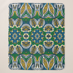 Traditionelles florales Ornament, nahtloses Muster Sherpadecke