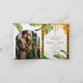 Traditionelles Foto Hindu Ganesh Indian Wedding Einladung (Innenseite)