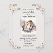 Traditionelles Foto Hochzeit einladen (Vorne/Hinten)