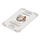 Traditionelles Foto Hochzeit einladen Magnet (Linke Seite)