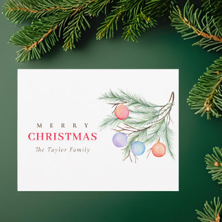 Traditionelles Frohe Weihnachten Modern Rustikal E