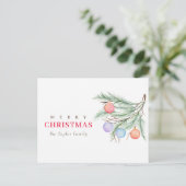 Traditionelles Frohe Weihnachten Modern Rustikal E (Stehend Vorderseite)