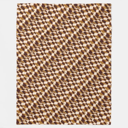 Traditionelles geometrisches Abstraktes Muster Fleecedecke (Vorderseite)