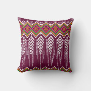 Traditionelles geometrisches ethnisches Muster Kissen