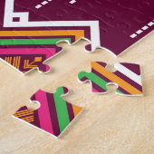 Traditionelles geometrisches ethnisches Muster Puzzle (Seite)